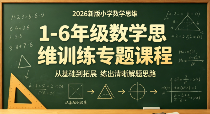 艾麦思小学数学思维课：1-6年级300讲视频合集